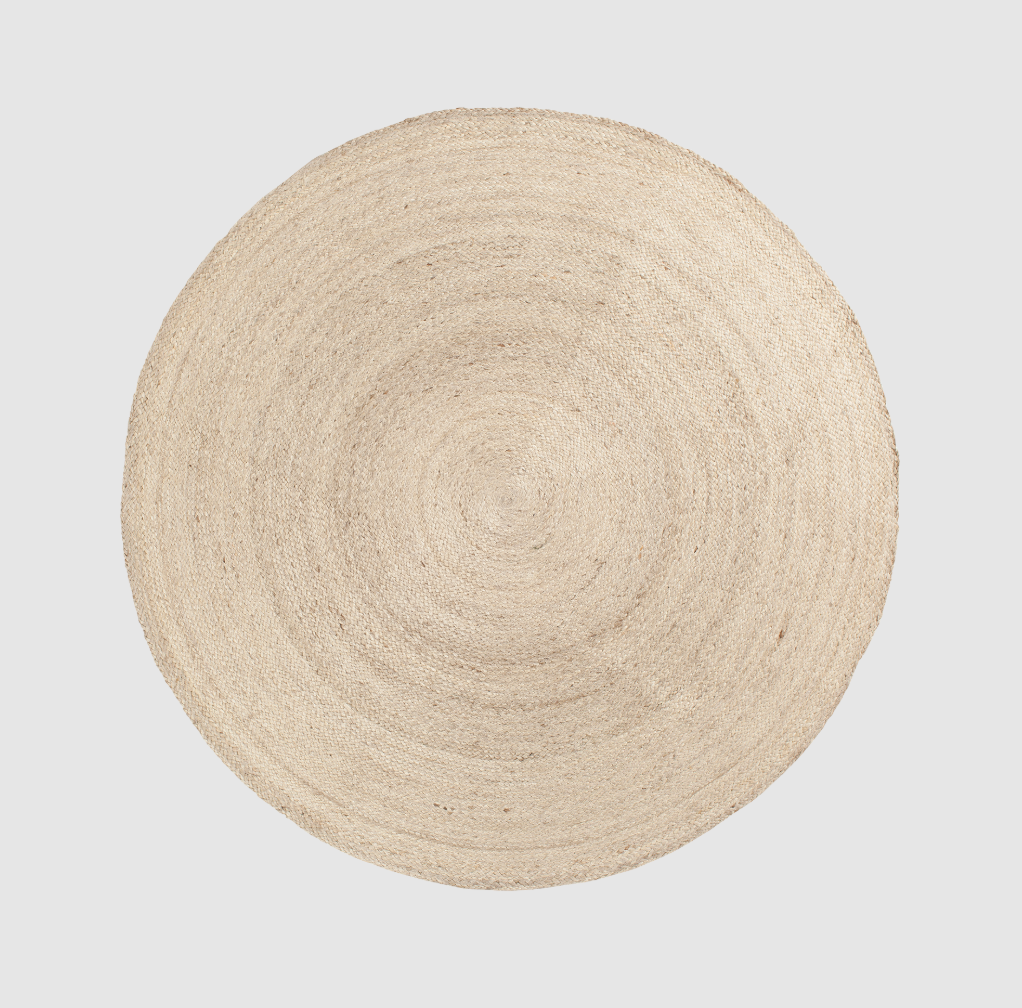 Juuttimatto Elin natural grey Ø125cm  
