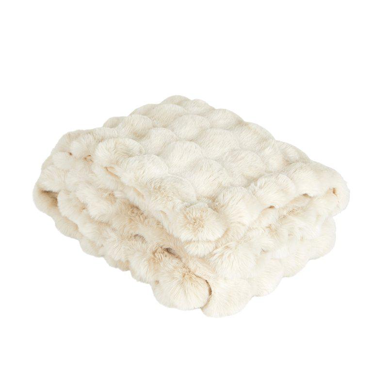 Torkkupeitto tekoturkis Marble 125x150 cm hiekka