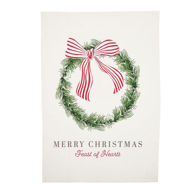 Keittiöpyyhe MERRY CHRISTMAS 50x70cm luonnonvalkoinen