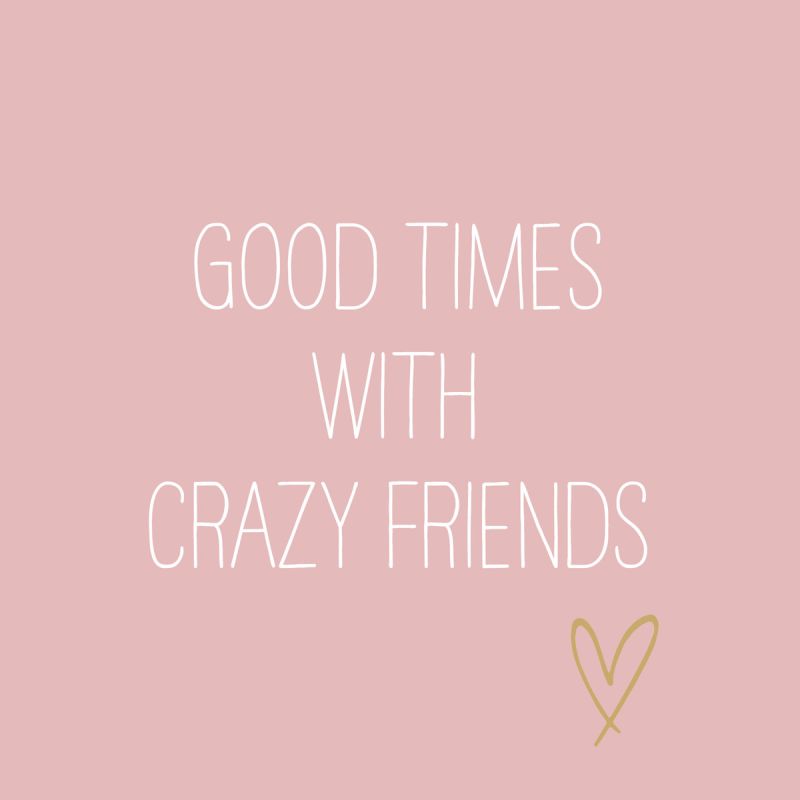 Paperiservietti CRAZY FRIENDS rosé 33x33