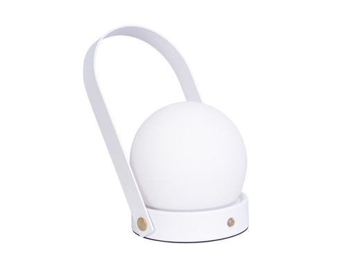 [20316-White] Ladattava LED-valaisin David valkoinen