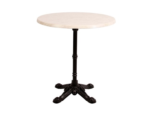 [610121-E9601] Ulkopöytä Marbel beige 70cm metalli jalka   