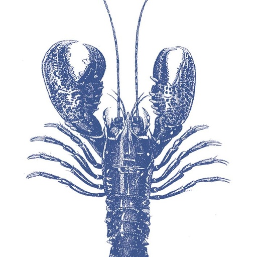 [007405] Servetti LOBSTER MARINE 33x33cm