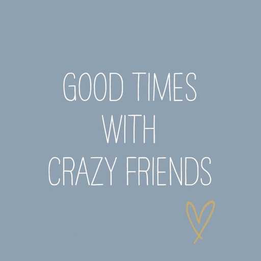 [1334107] Servetti CRAZY FRIENDS BLUE 33x33cm