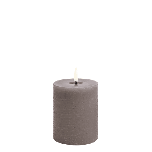 [UL-PI-SAM78010] LED-kynttilä 7,8x10 cm Sandstone, Melted