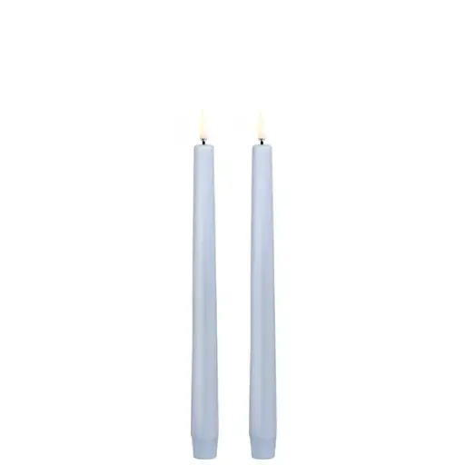 [UL-TA-SB02325-2] Led-Kruunukynttilät 2-setti Sky Blue 2,3x25cm