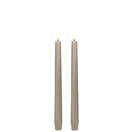 [UL-TA-SA02325-2] Led-Kruunukynttilät 2-setti Sandstone 2,3x25cm