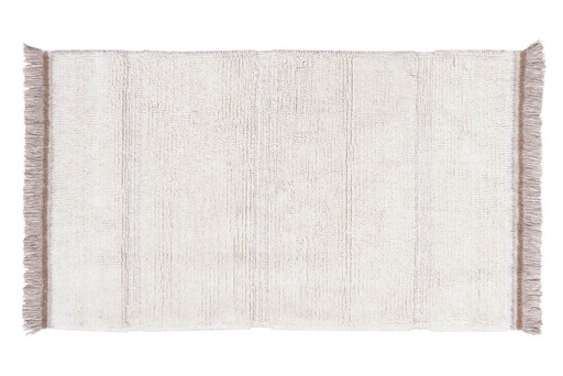 [WO-STEPPE-WH-S] Villamatto STEPPE valkoine 80x140 cm