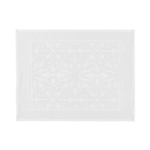 [127518_001] Kylpyhuonematto Hammam 60x80 cm valkoinen