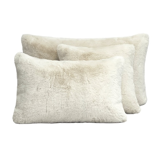 [CHAM_02_080H] Haomy tyynynpäällinen CHAMONIX 50x80 cm Ivoire