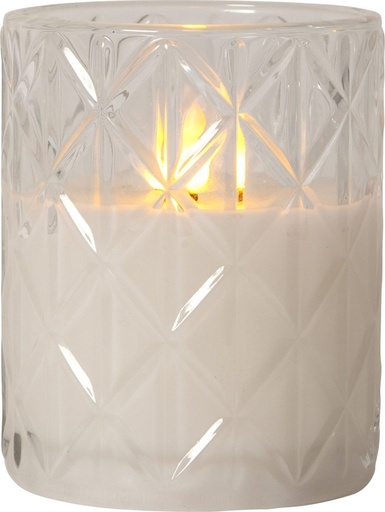 [SR-061-36-1] Flamme Romb LED-kynttilä kirkas 12,5 cm