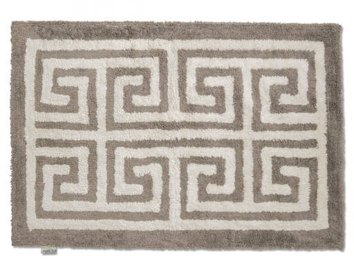 [BMEN69ST] Kylpyhuonematto ENTRANCE 60x90 cm taupe/valkoinen