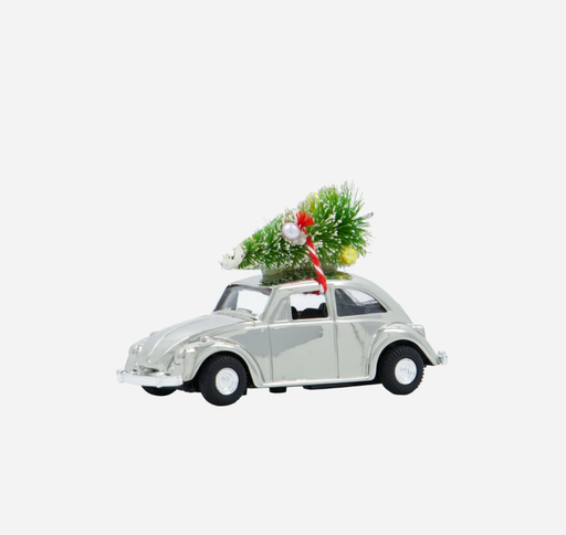 [208250030] Koriste mini X-mas auto, hopea 