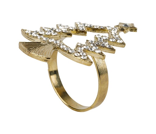 [41287] Serviettirengas joulukuusi strassikulta