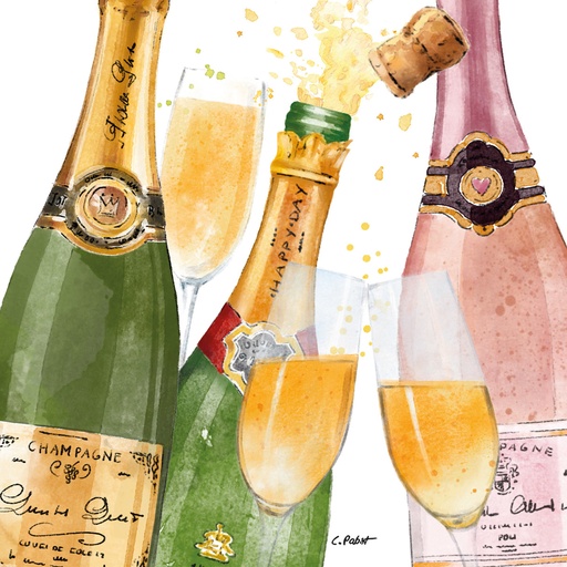 [133002968] Paperiservietti C'est l'heure 33x33 