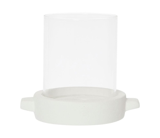 [77592] Kynttilälyhty 11 cm valkoinen 