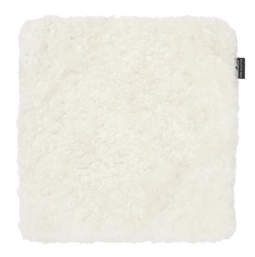 [LA34000] Istuintyyny CURLY 40x40 cm valkoinen