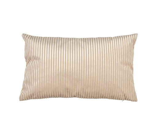 [78453] Tyynynpäällinen samettiraita luonnonvalkoinen-beige 50×30cm 