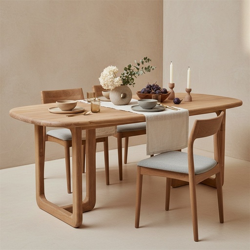 [W00101] Ruokapöytä Lyra Teak puu 200cm