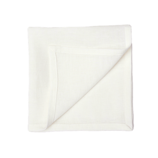 [100129-00-040] Kangasservetti Pise Blanc 40x40cm