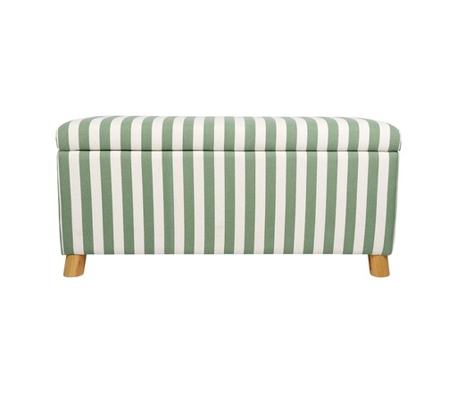 [79602] Säilytysrahi vihreä-valko raita