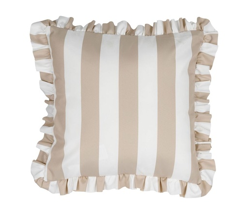 [79671] Ulkotyynynpäällinen Summer beige-valko raita