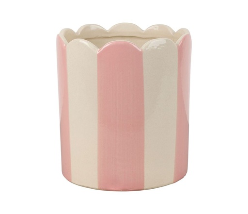 [79412] Kukkaruukku Raita vaaleanpunainen