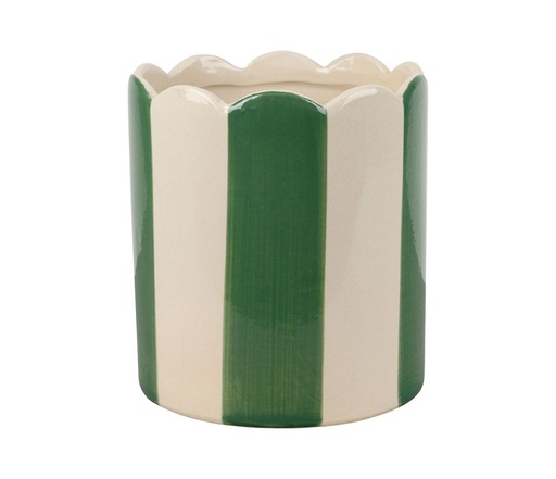 [79410] Kukkaruukku Raita vaaleanvihreä