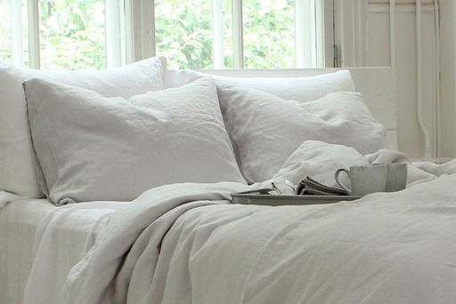 [HLP10] Heaven Linen tuplapussilakana 230 x 220 Vaaleanharmaa