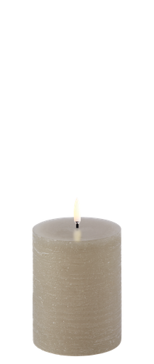 [UL-PI-SA-C78010] LED-kynttilä 7,8x10 cm Sandstone, Rustic