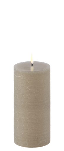 [UL-PI-SA-C78015] LED-kynttilä 7,8x15 cm Sandstone, Rustic
