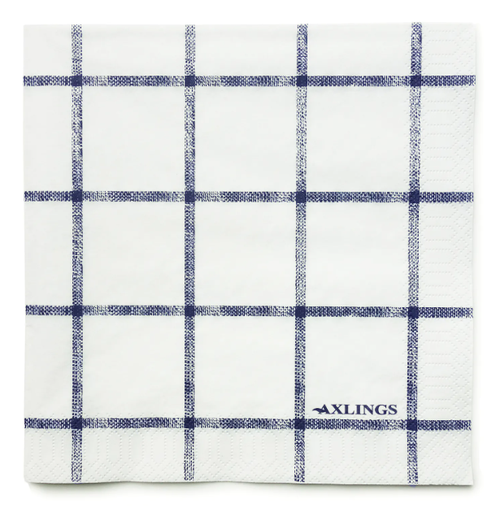 [2019-42] Paperiservietti, ruutu iso sininen