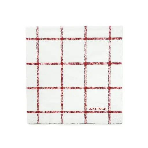 [2019-35] Paperiservietti, ruutu iso punainen
