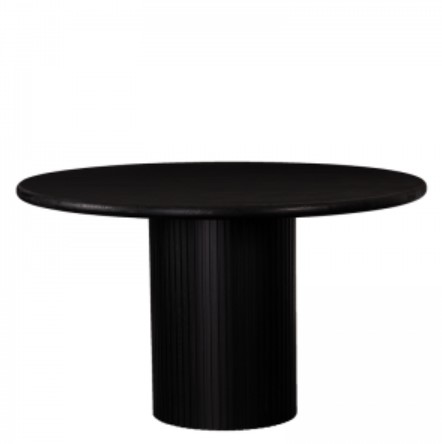 [150180] Ruokapöytä WILMINGTON musta ø130 cm