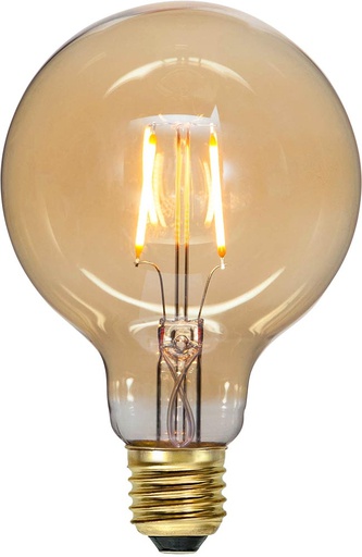 [355-51-1] LED poltin E27 G95 Plain Amber