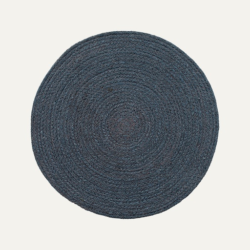 [48326] Juuttitabletti JUTE ELLA pyöreä 38 cm, vaalea sininen