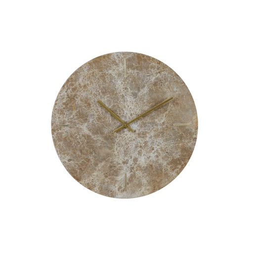 [7108082] Seinäkello MORENO Ø43 cm ruskea marmori