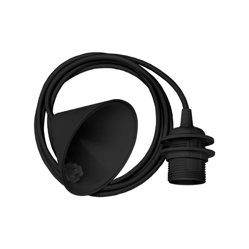 [4006] Valaisinjohto 1,2m musta