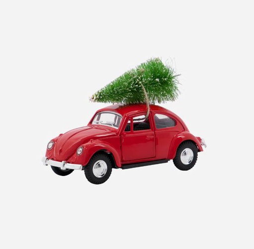 [208251303] Koriste X-mas auto, punainen