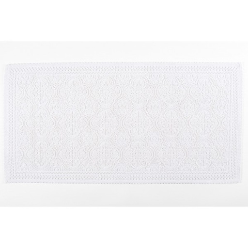 [127519_000] Kylpyhuonematto KYMI 55x110 cm valkoinen