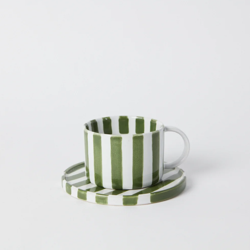 [HH014819] Kuppi Monica Vihreä/valkoinen