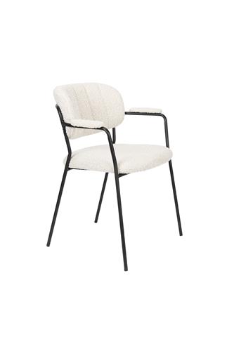[1200236] Käsinojallinen tuoli JOLIEN boucle