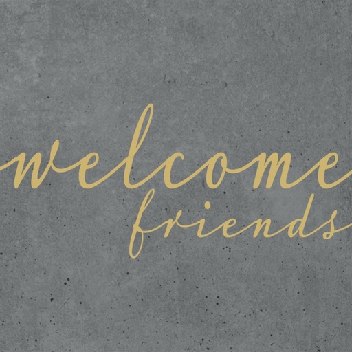 [1332460] Servetti WELCOME FRIENDS cement 33x33cm