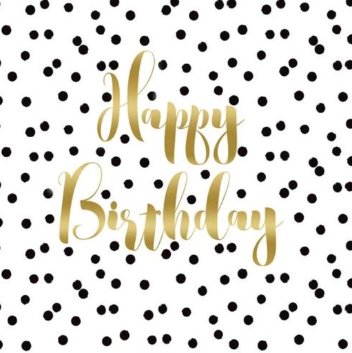 [1332430] Paperiservietti BIRTHDAY CONFETTI