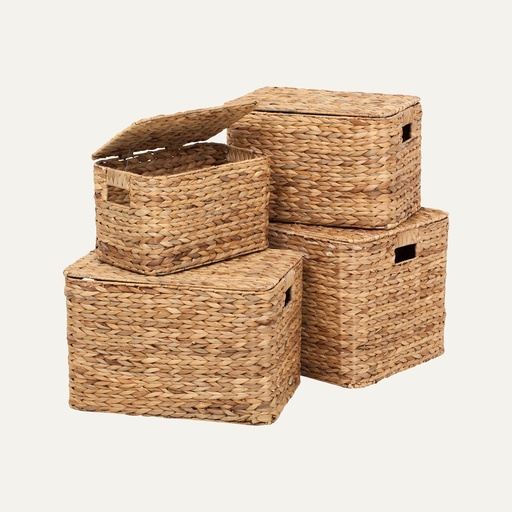 [45118-XL] Vesihyasinttikori kannella 50X37X34 cm