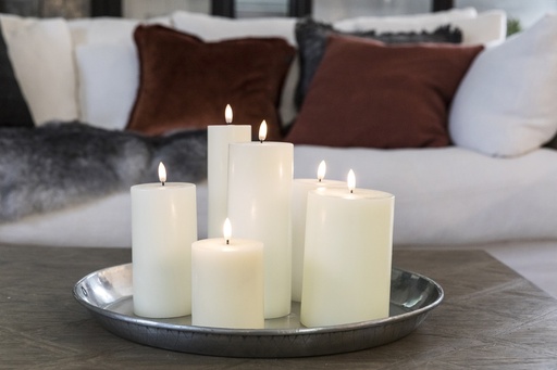 [UL-PI-NW-C78010] LED-kynttilä, Nordic white 7,8x10cm