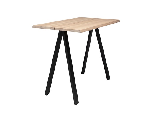 [90504-705035] Baaripöytä GEMINI 130x72 cm valkoöljytty