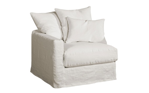 [179017Fe] Kulmamoduuli Chanelle XL Newlin valkoinen