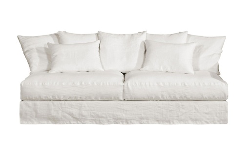 [179017Fd] Käsinojaton sohvamoduuli 160cm Chanelle XL Newlin valkoinen