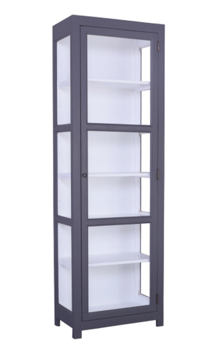 [BL-3336R-K6-M941N-M116N] Vitriinikaappi Biscotti musta-valkoinen